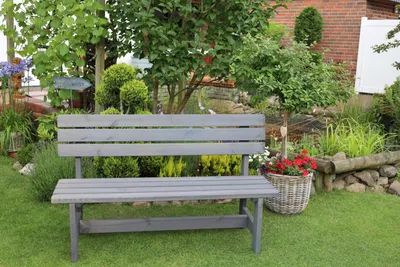 Produktbild von Gartenbank Summer 150x51x90 cm Kiefer grau