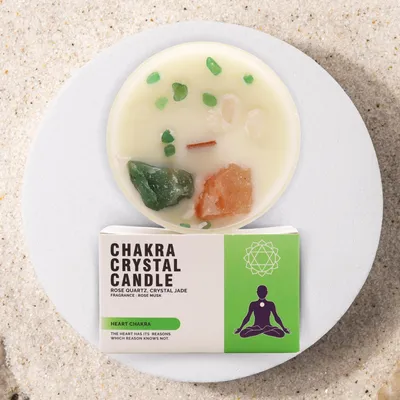 Imagen del producto de Velas de Cristal de Chakra - Chakra del corazón