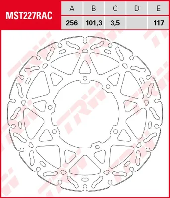 Image de Tarcza hamulcowa TRW "MST227RAC"