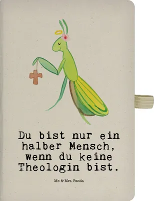 Produktbild von Mr. & Mrs. Panda Kladde Theologin Herz - Transparent - Geschenk, Adressbuch, Journal, Tagebuch, notizbuch, Jubiläum, Skizzenbuch