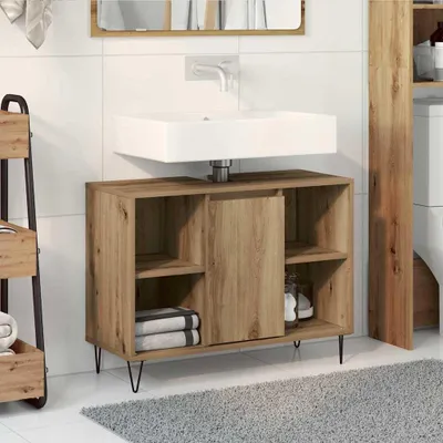 Obrázok produktu pre Maison Exclusive - Kúpeľňová skrinka Artisan-dub 80 x 33 x 60 cm drevený materiál