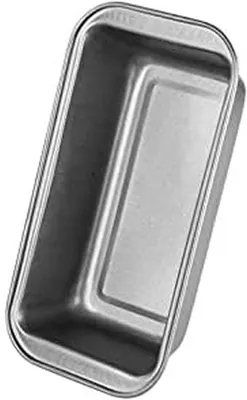 Immagine prodotto di Forma per pane rettangolare - teglia per pane e torte - ideale per la panificazione - rivestimento antiaderente privo di PFAS - dimensioni 25 x 13 cm - colore grigio