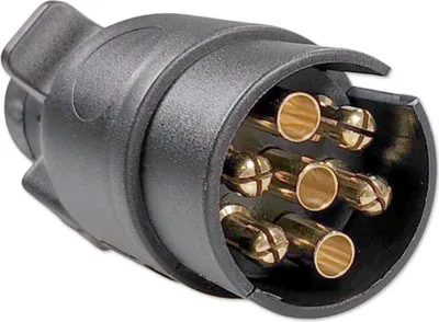 Produktbild von Anhängerstecker | 7-polig | 12V | 16A | Flachstecker