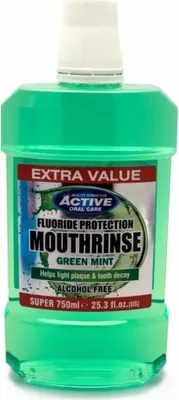 Produktbild von BEAUTY FORMULAS Aktive alkoholfreie Mundspülung mit Kräuterminze 750ml