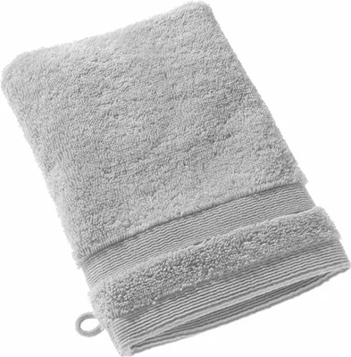 Zdjęcie produktu dla Rękawica do prania z kolekcji SCHÖNER WOHNEN CUDDLY jasnoszara 16 x 21 cm
