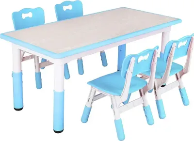 Produktbild von Kinder Tischset, höhenverstellbar, minimalistisches modernes Design, Blau
