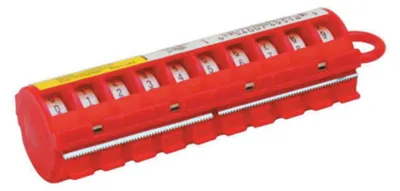 Produktbild von 3M STD-0-9, Kunststoff, Rot, Weiß, Gelb, 2,4 m, 5,46 mm, 25 Stück(e)