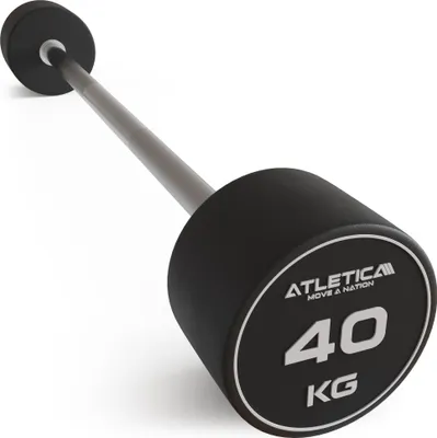 Produktbild von ATLETICA Langhantel | Kompakt | 40 kg | Premium Design und Qualität | Edel, robust und geruchsfrei | 90 cm Innenmaß | Ø 32-34 mm | Einzeln