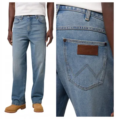 Immagine prodotto di Wrangler | Jeans da uomo, modello regular fit, colore blu, taglia W33 L30