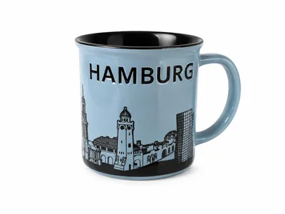 Produktbild von Hamburg Becher Relief Tasse Blau