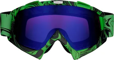 Immagine prodotto di Occhiali da motocross verdi con lenti blu-viola