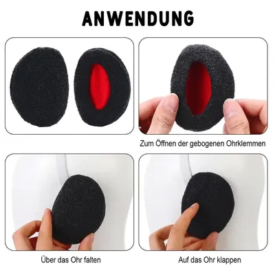 Produktbild von Ohrenwärmer im 2er-Set für Kinder und Damen, weich gepolstert, umschließen die Ohren vollständig und schützen vor Kälte