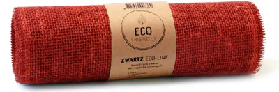Produktbild von DecoHomeTextil SIZO® Deco Jute Eco Friendly Tischläufer Tischband Geschenkband Rot 30 cm x 500 cm