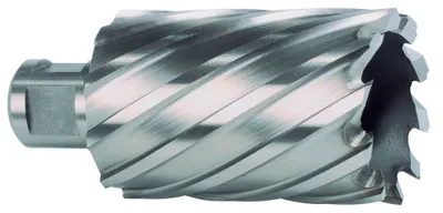 Kernbohrer HSS, Weldon-Schaft, Ø 55 mm, Schnitttiefe 55 mm