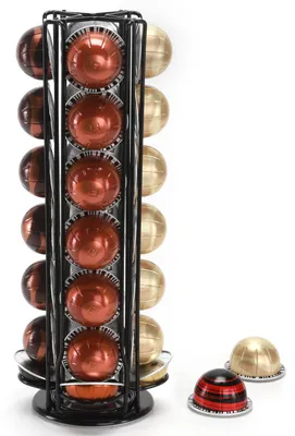 Kapselhalter für 28 Vertuo-Kapseln, drehbar, schwarz