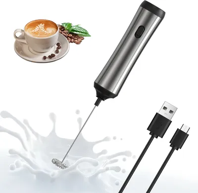 Elektrischer Milchaufschäumer - Tragbar & Batteriebetrieben - Für Latte & Cappuccino