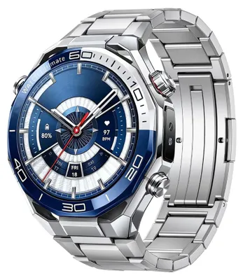 Immagine prodotto di Cinturino in titanio per smartwatch Huawei Watch Ultimate 2 con fibbia deployante argento