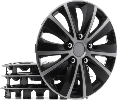 Produktbild von 15" Zoll Radkappe Silber Schwarz Radzierblende Radblende 100009A0032 RIDEX