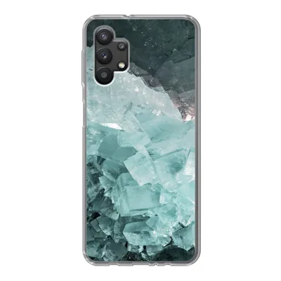 Produktbild von MuchoWow® Handyhülle Schutzhülle Hülle für Samsung Galaxy A32 5G Naturstein - Kristalle - Luxus Silikon Softcase Handy Hülle - Softcase