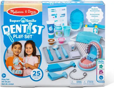 Image de Coffret de jeu de dentiste avec accessoires pour enfants, divertissement interactif