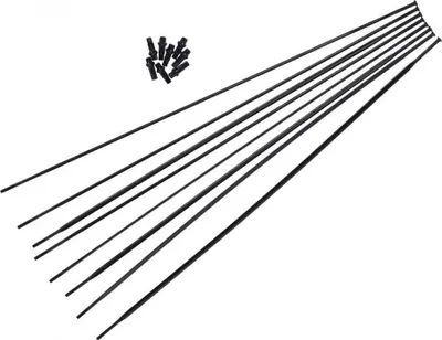 Image de DT Swiss Kit de rayons HE 1800 Spline 32DB roue avant + roue arrière, WXKHE18327342S, noir (1 kit)