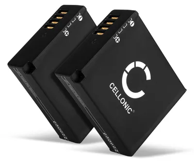 Image de CELLONIC 2x Batterie pour Appareil photo Compatible avec Panasonic Lumix DMC-LX100, Lumix DC-LX100 II, Lumix DC-GX9, DMW-BLG10 - (980mAh, 7.4V)