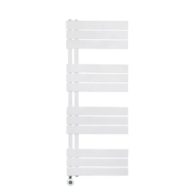 Obrázek produktu pro Připojení elektrického ručníkového radiátoru vlevo bílé 1200x500 (VxŠ) 593W