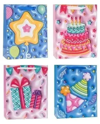 Image de Sachet décoratif 18 x 23 x 8 cm « Party Mix » ROZETTE