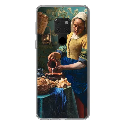 Produktbild von MuchoWow® Handyhülle Schutzhülle Hülle für Huawei P40 Lite Milchmädchen - Mandelblüte - Alte Meister Silikon Softcase Handy Hülle - Handy