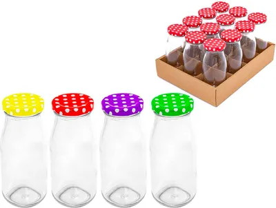 Zdjęcie produktu dla Szklana butelka o pojemności 230 ml z zakrętką SOK