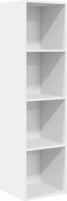 Obrázek produktu pro vidaXL TV nástěnná skříňka bílá 37x37x142,5 cm Dřevěný materiál