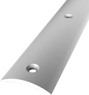 Produktbild von Übergangsschiene 5 x 30 x 1000 mm Übergangsprofil Übergangsleiste Aluminium eloxiert Glatt Mittig Versenkt Gebohrt Silber Küberit