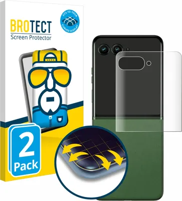 Produktbild von 2x BROTECT Fullscreen Schutzfolie für Motorola Razr 50 Ultra (Hinteres Display) Displayschutz Folie Fullcover Klar Transparent