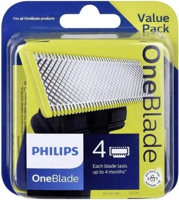 Obrázek produktu pro Philips OneBlade QP240/50 - Náhradní břity 4 ks