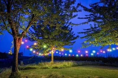 Produktbild von LED-Außenleuchtschnur mit 10 Lichtern und 5 Metern Länge