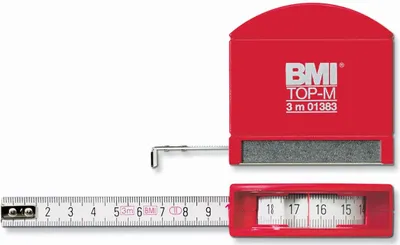 Image de BMI Taschenbandma¤ Top M mit Innenmessung, L?nge 2 m, weisslackiertes Band