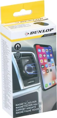 Obrázek produktu pro Magnetický držák telefonu do auta Dunlop černý