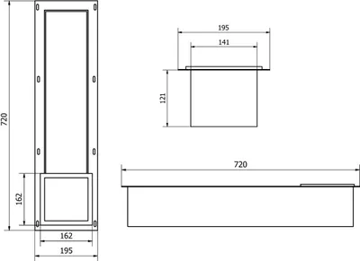 Obrázok produktu pre Držiak toaletného papiera Mexen X-Wall-B, brúsená meď - 19C5