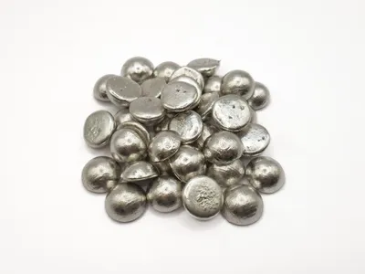 Produktbild von Bismut-Zinn-Silber-Legierung BiSn42Ag1 in 25 g Pellets, Gewicht: 1 kg
