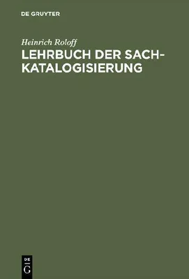 Produktbild von Lehrbuch der Sachkatalogisierung