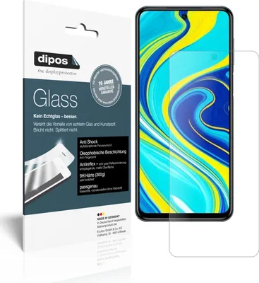 Obrázek produktu pro 1x ochranná fólie pro Xiaomi Redmi Note 9S matná - anti-shock 9H fólie dipos Glass plastové sklo