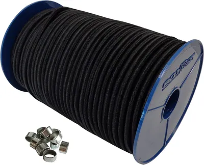 Produktbild von Expanderseil 10mm, 40m mit 10 Würgeklemmen in Schwarz