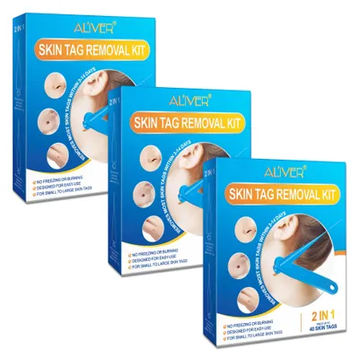 Image de Kit anti-verrues anti-acrochordons 2 en 1, 3x