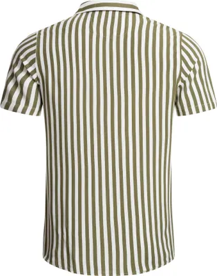 Produktbild von Red Bridge Herren kurzarm Hemd gestreift Khaki XL