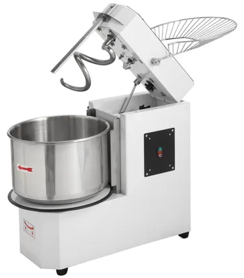 Produktbild von GastroHero Teigknetmaschine ECO 30L – leistungsstark, variabler Kopf, Edelstahl, 230V, für Pizzateig