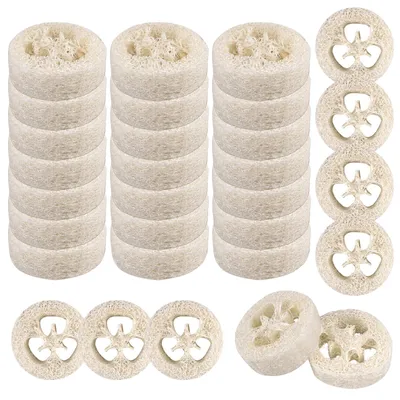 Immagine prodotto di Omgoods - Set di 30 spugne naturali di luffa per bagno e cucina