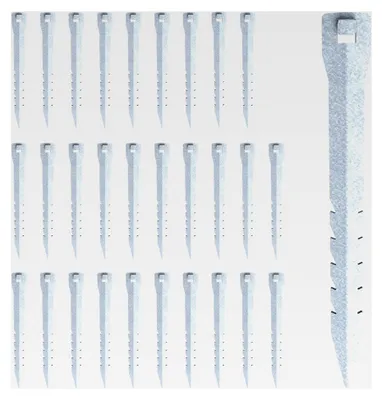 Produktbild von Bodenanker für Wildzaun – Zaunanker zur Befestigung von Knotengeflecht – Erdnägel 33 cm lang aus verzinktem Stahl (30 Stück)