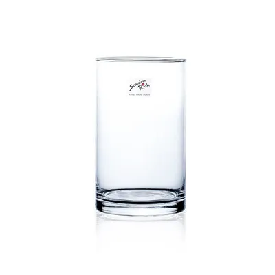 Produktbild von 12er Set Glasvasen, Windlichter CYLI Glas H. 15cm D. 9cm rund Sandra Rich