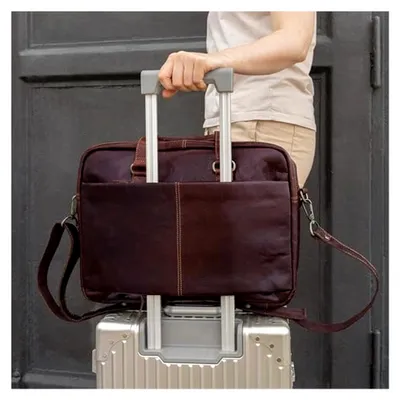 Produktbild von Gusti Laptoptasche aus Leder - Ripley Aktentasche für Herren, Arbeitstasche, Bürotasche