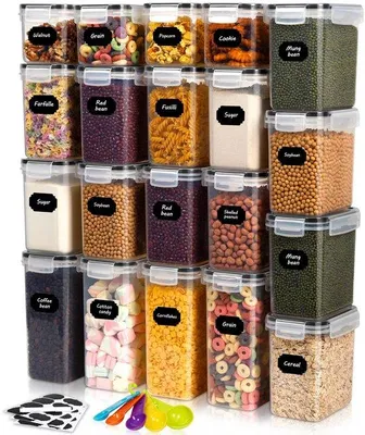 Obrázek produktu pro Sada 20 vzduchotěsných úložných boxů, bez BPA, do kuchyně